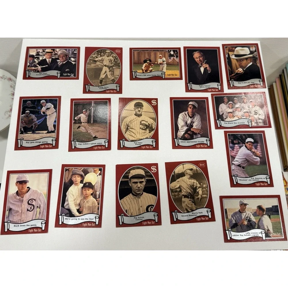 1988 Orion Pictures Eight Men Out Lot Of 16 Baseball Cards